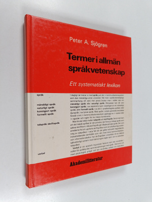Peter A. Sjögren : Termer i allmän språkvetenskap : ett s...