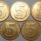 Puola. 5 zloty 1976, 1977, 1982, 1984, 1987. - pikkukuva 2