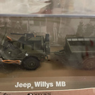 Jeep Willys MB kärryllä. Sotilas ajoneuvo. Pienoismalli - pikkukuva 3