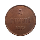 5 Penniä 1875 - pikkukuva 1
