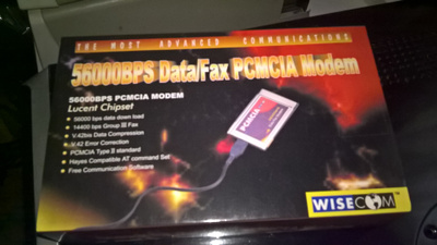 Data/Fax PCMCIA Modem