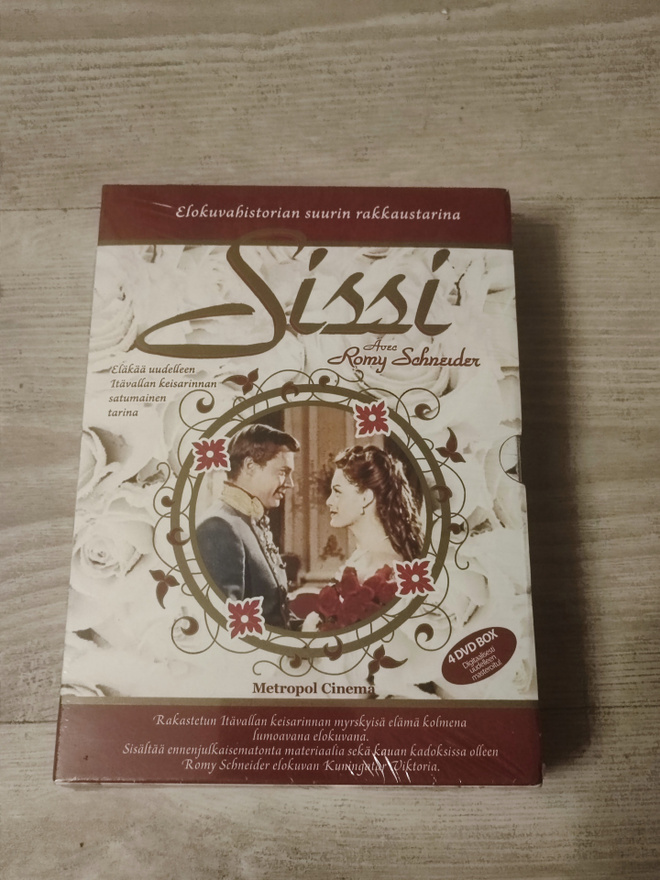 Sissi 4DVD BOXI UUSI Romy Schneider