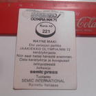 SEMIC  Olympia-MM-72 #221 Wayne Maki Vancouver NHL - pikkukuva 2