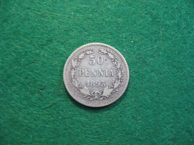50 penniä 1893 - hopeaa