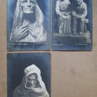 kolme vintage veistoskorttia - 1900-luku alku - pikkukuva 1