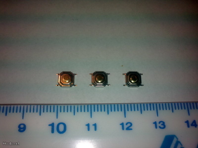 Pieni kytkin esimerkiksi auton avaimeen 5x5mm (3 kpl)