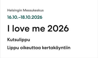 I love me -messuliput 2 kpl