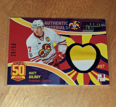 17-18 Sereal Jokerit Jersey Matt Gilroy /50