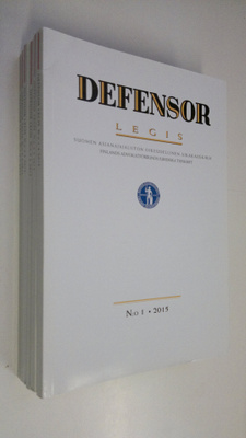 Defensor legis vuosikerta 2015 (6 lehteä)