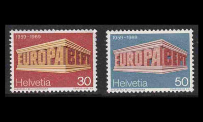 Sveitsi 900-1 ** Europa (1969)
