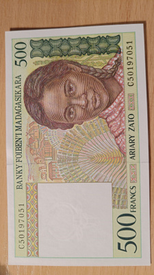 Madagasikara 500 francs