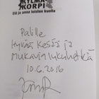 Jasu Rinneoja : Elä ja anna loisten kuolla (signeerattu, ... - pikkukuva 3