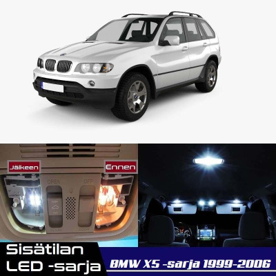 BMW X5 (E53) Sisätilan LED-sarja 23-osainen