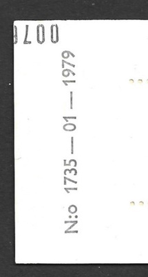 Automaattivihko AV 9 I tl 1735-01-1979 S1B yEG tarkastusluku