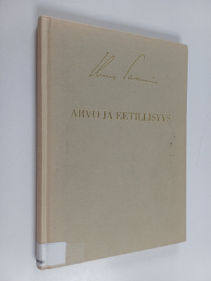 Uuno Saarnio : Arvo ja eetillisyys