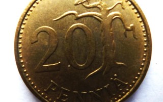 Raha kolikko 20 Penniä 1963-1965 yht 17 kpl