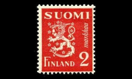 197 ** Leijona 2 mk punainen (1936)
