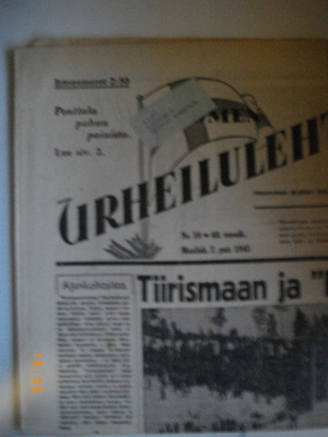 Suomen Urheilulehti Nro 10/1945 (25.2)