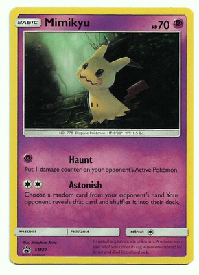 Mimikyu SM29 Holo Pokemon TCG