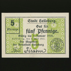 Saksa Notgeld 5 Pfennig, Heilsberg 2.4.1917 - pikkukuva 1