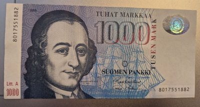 1000mk seteli 1986.