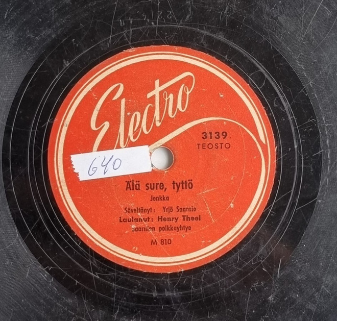 Savikiekko 1947 - Henry Theel - Electro 3139
