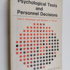 Goldine C. Gleser ym. : Psychological Tests and Personnel... - pikkukuva 1