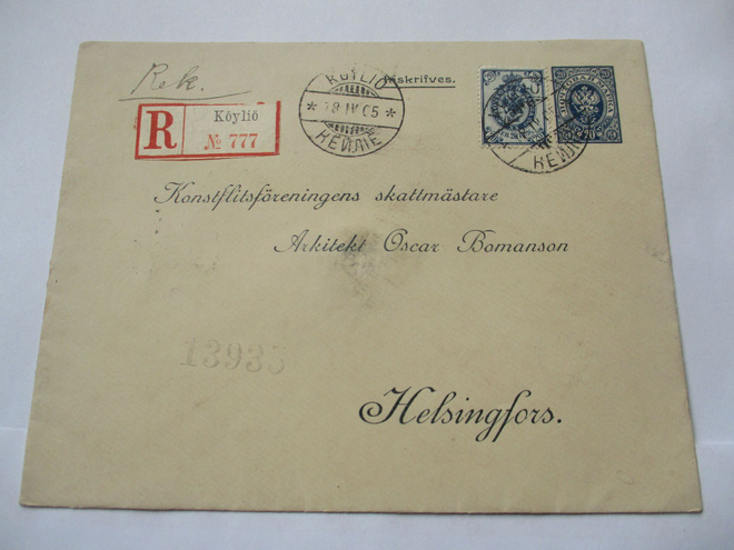 1905 Köyliö kirjattu ehiökuori