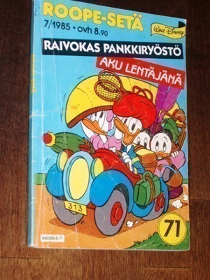 Roope-Setä Taskulehti  7 / 1985 (71) - Walt Disney