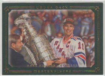 Mark Messier 08-09 UD Masterpieces #10 Green Framed xx/99