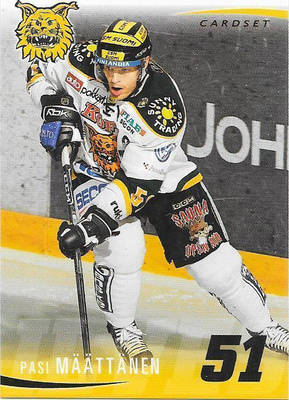 2009-10 CardSet #54 Pasi Määttänen Ilves