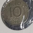 Sverige 10 öre 1959 hopeaa kolikko - pikkukuva 2