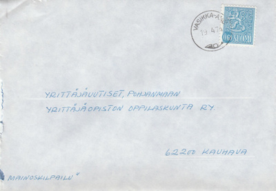 Postileima, VASIKKA--AHO