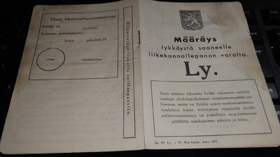 Liikekannallepano Lykkäys Määräys Pirkka-Häme SK 26/9