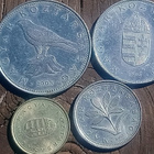 Unkari Forintit - 1, 2, 10, 50. Yhteensä - 4 kpl. - pikkukuva 1