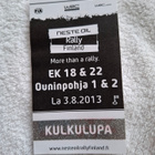 2013 Ouninpohja Ralli KULKULUPA keräilyyn - pikkukuva 1