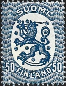 1920 M-17 Saarinen 50 p sininen ** LaPe 93 b A
