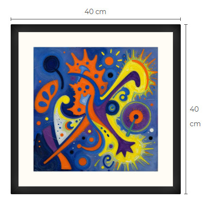 Uusi uniikki abstrakti art print taulu 40 cm x 40 cm