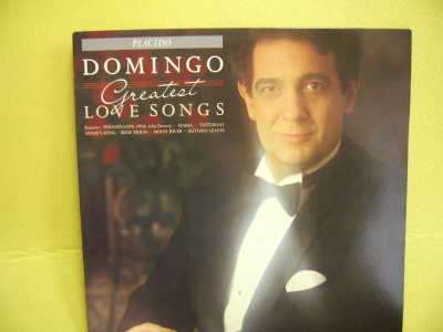 PLACIDO DOMINGO : GREATEST LOVE SONGS  LP-LEVY