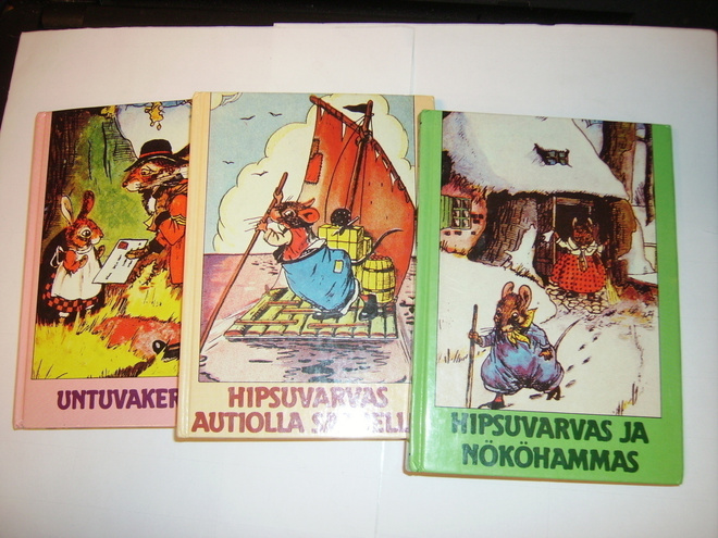 3 kirjaa (6 satua) Hipsuvarvas ja Nököhammas sarjaa (Sis.pk)
