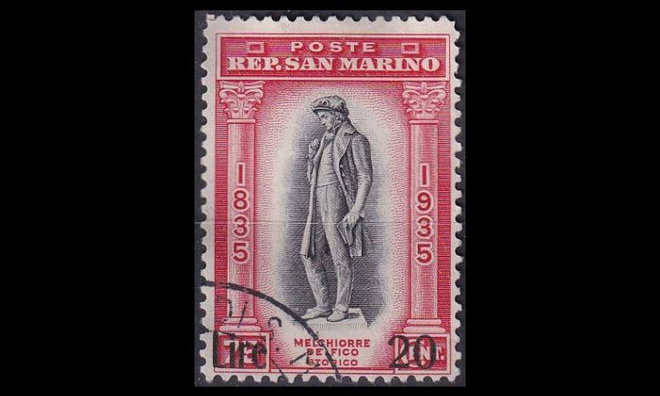 San Marino 258 o Melchiorre Delfico päällep. (1942)