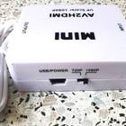 Mini RCA AV Composite (in) to HDMI (out) Audio Video Adapter - pikkukuva 1