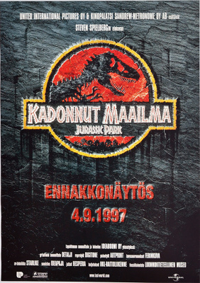 Elokuvajuliste: Kadonnut maailma - Jurassic Park