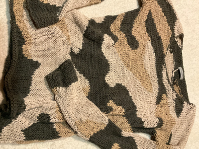 HUNKYDORY camo kuvio lanka neule S