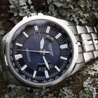 CITIZEN RADIO-CONTROLLED WORLD TIME 100m SAPPHIRE. - pikkukuva 1