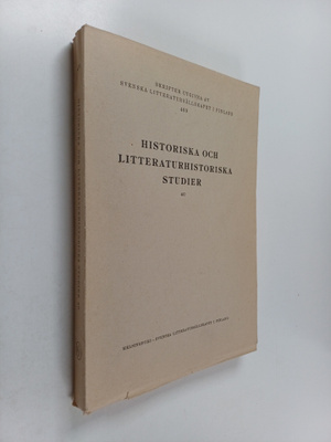 Historiska och litteraturhistoriska studier 40