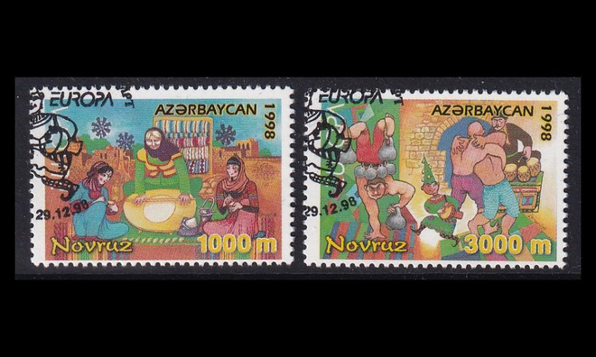 Azerbaidžan 438-9 o Europa kansalliset juhlat 1998