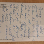 käsityö, nyplätty kuva Suojelusenkeli 1979, käsipostia - pikkukuva 2