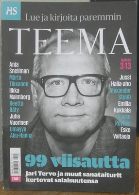 HS Teema 3/2013. Lue ja kirjoita paremmin. 98 s.