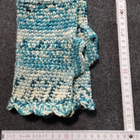 Alina´s Handmade käsityö RANTEENLÄMMITTIMET turkoosi valkoin - pikkukuva 1
